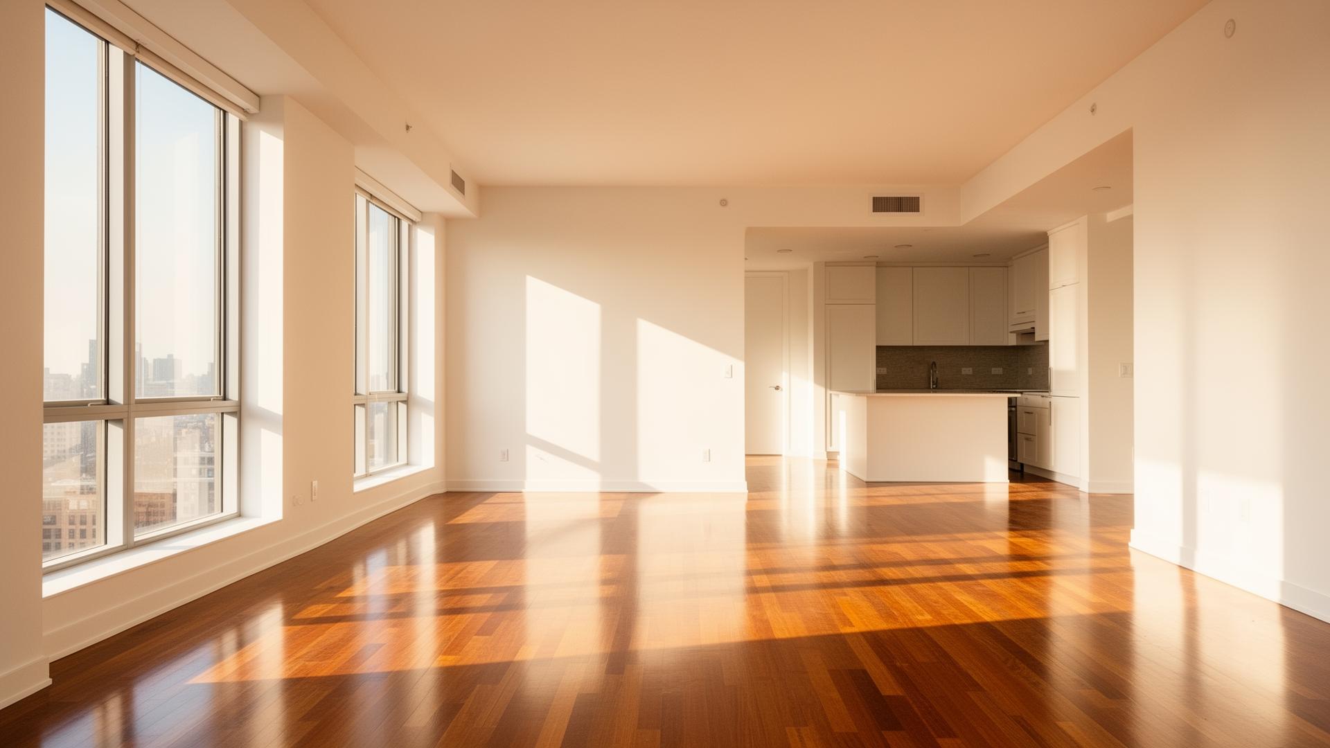 Empty, clean home interior ready for move-in in Northern Virginia